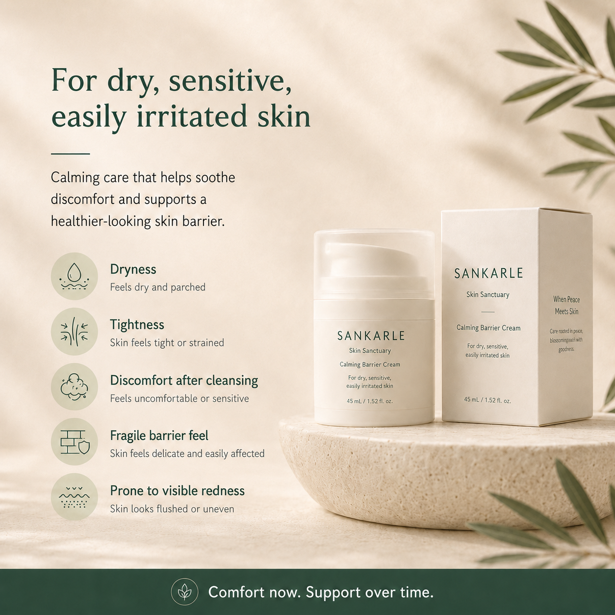 Calming Barrier Cream for dry sensitive and easily irritated skin
